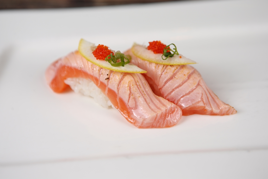 Order Torched Salmon food online from Genki Ya Organic Sushi store, Boston on bringmethat.com