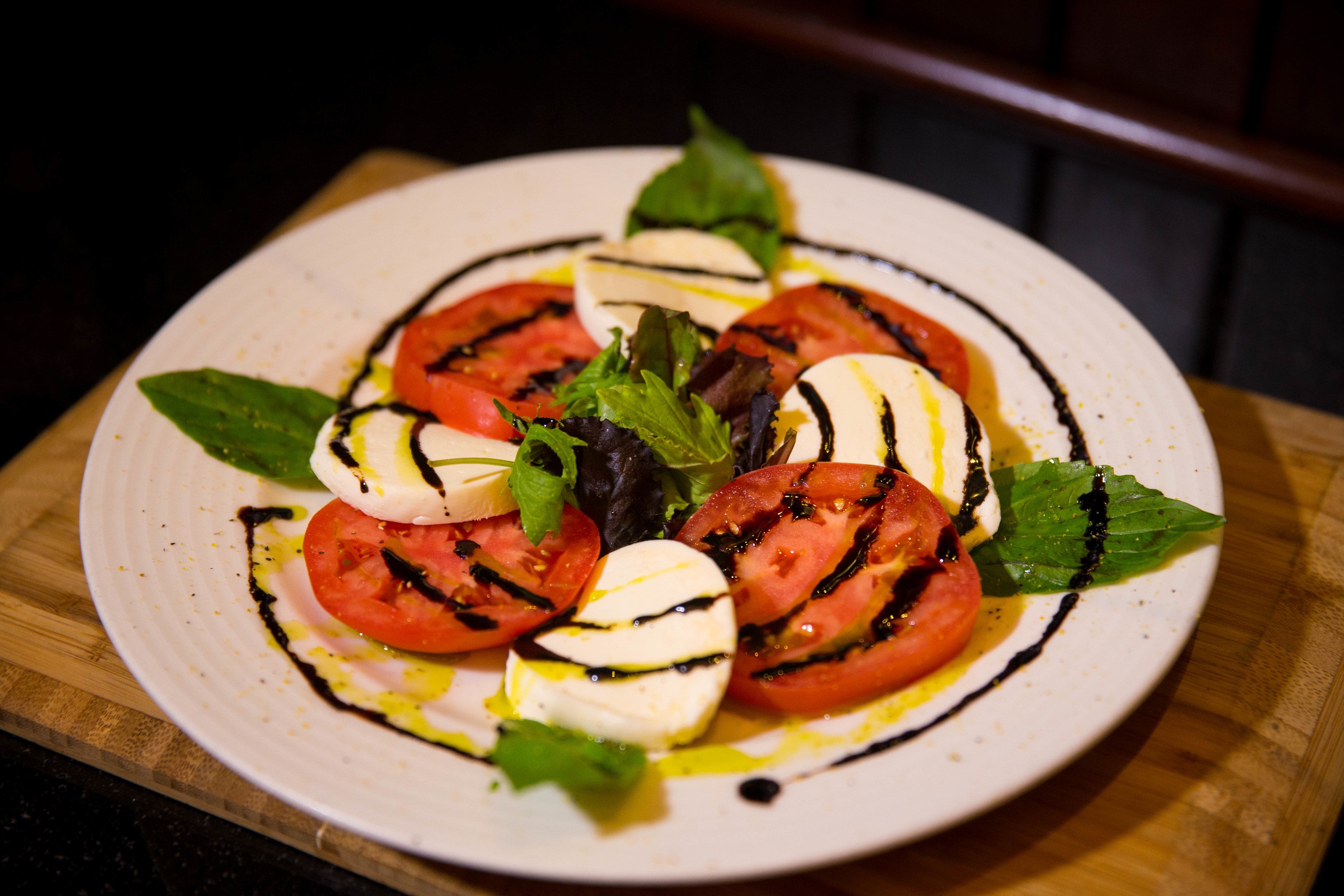 Order Insalata Caprese food online from Kirby Prime Steakhouse store, The Woodlands on bringmethat.com