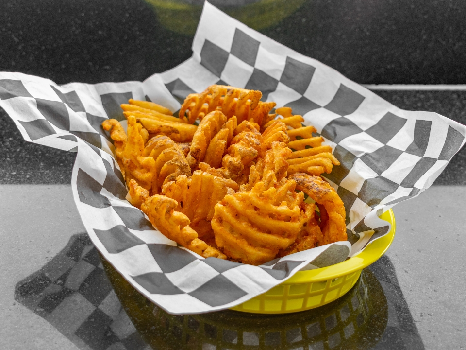 Order Small Waffle Fries food online from Cars Sandwiches & Shakes store, Montclair on bringmethat.com