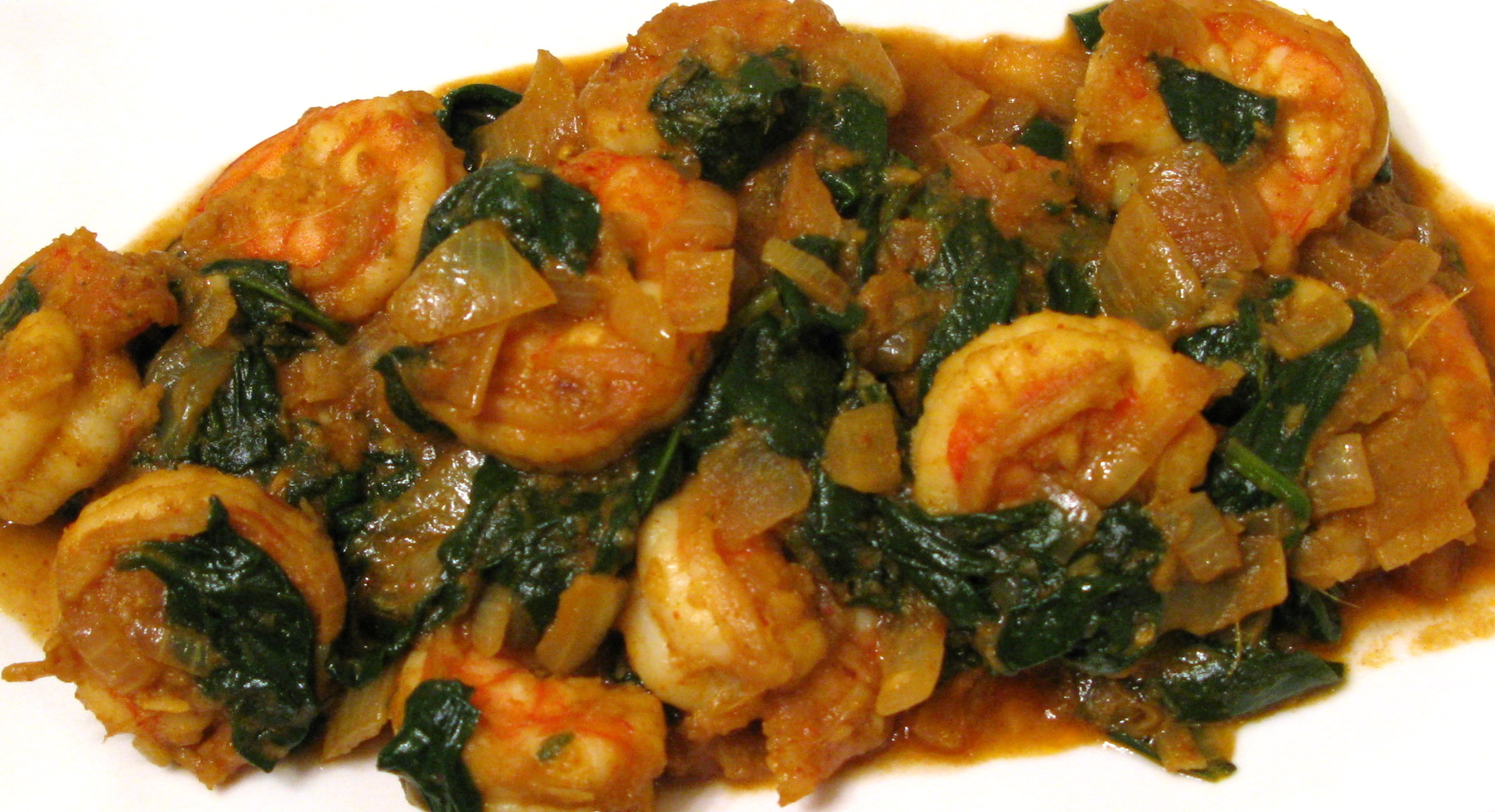 Order Shrimp Saag food online from King of Tandoor Fine Indian Restaurant store, Philadelphia on bringmethat.com