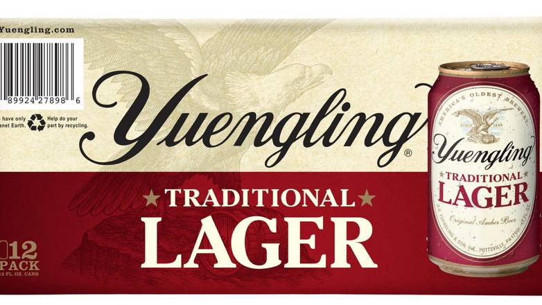 Order Yuengling Lager - 12 Cans food online from Red Roof Market store, Lafollette on bringmethat.com