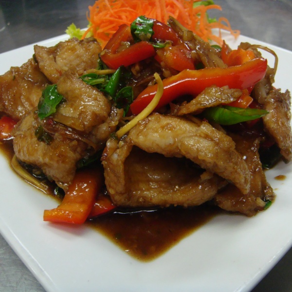 Order 72. Spicy Crispy Catfish food online from My Thai Place Restaurant store, Brambleton on bringmethat.com