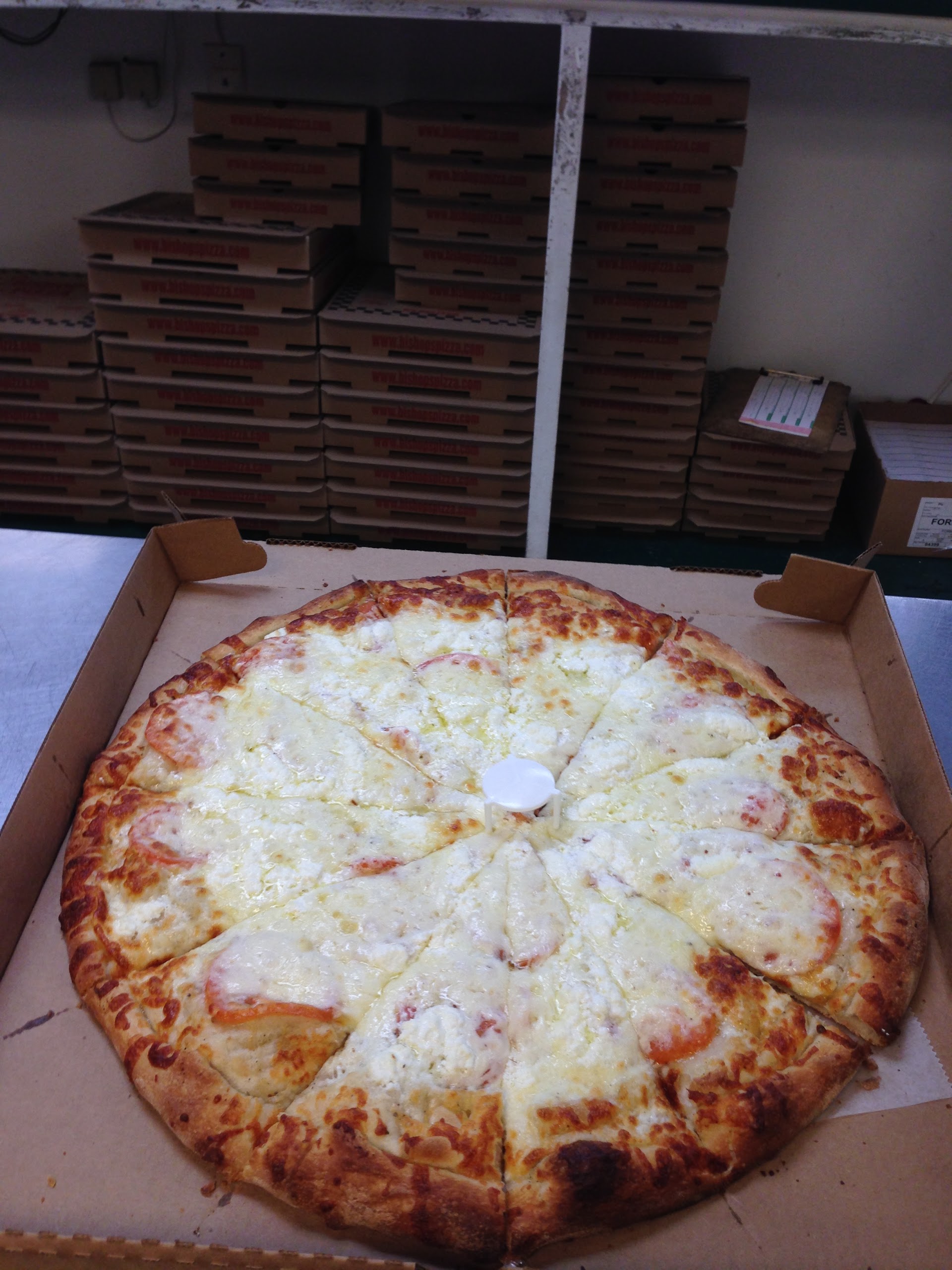 Order White Supreme Pizza food online from Bishops Pizza store, Pittsburgh on bringmethat.com