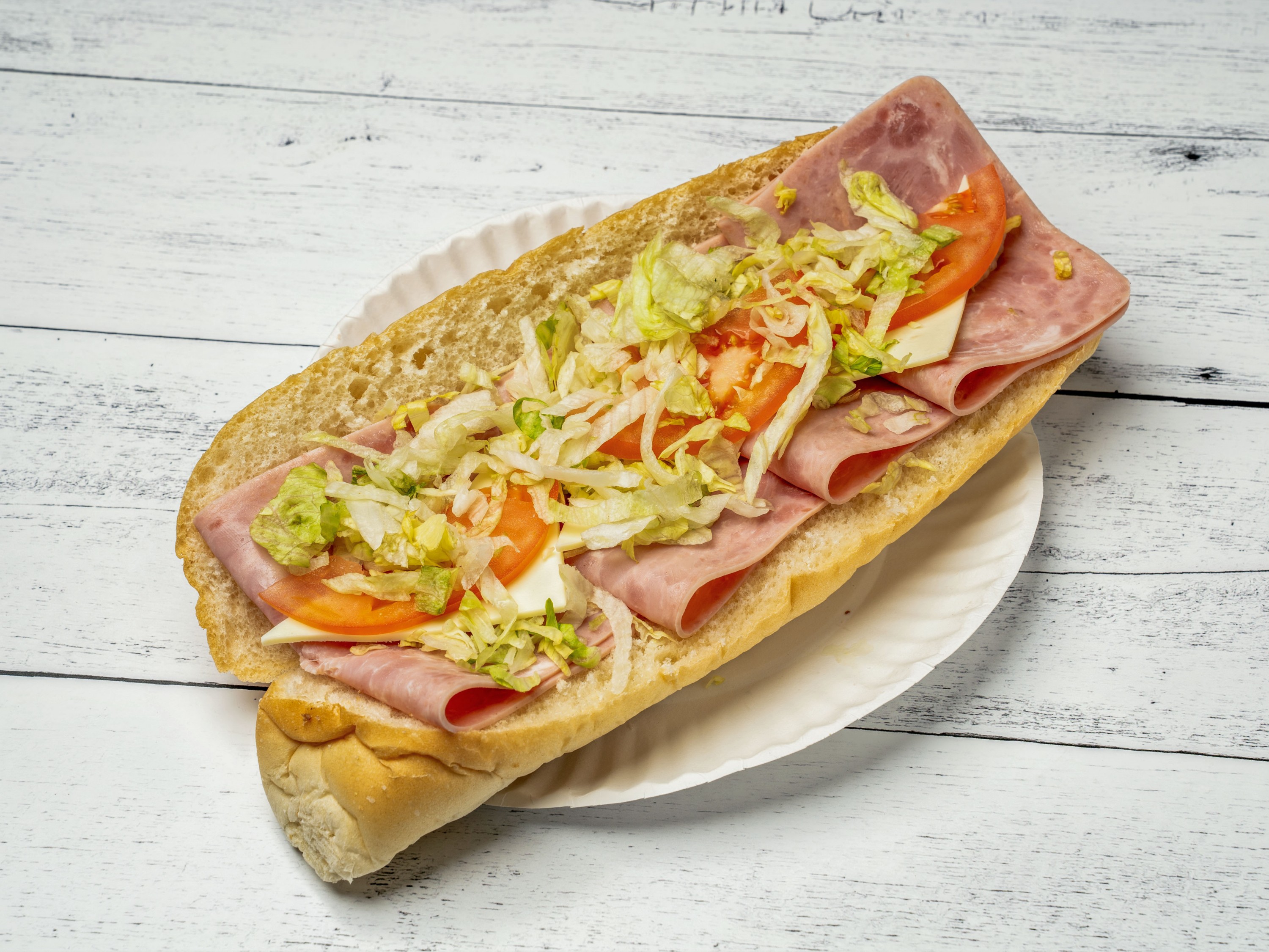 Order Ham and Cheese Sub  food online from Nb Pizza Spot & More store, New Bedford on bringmethat.com