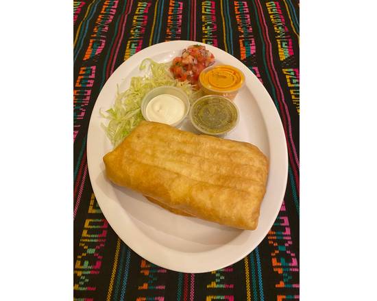 Order Chicken Chimichanga Entree food online from Casa Mexicana Restaurant store, Franklin on bringmethat.com
