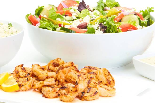 Order Grilled Shrimp Feast for 4 food online from Taziki's Mediterranean Cafe store, Raleigh on bringmethat.com