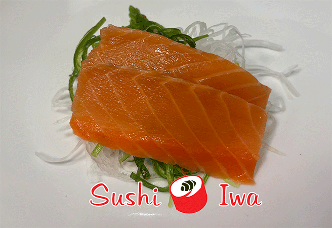 Order SMOKED SALMON SASHIMI food online from Sushi Iwa store, Apex on bringmethat.com