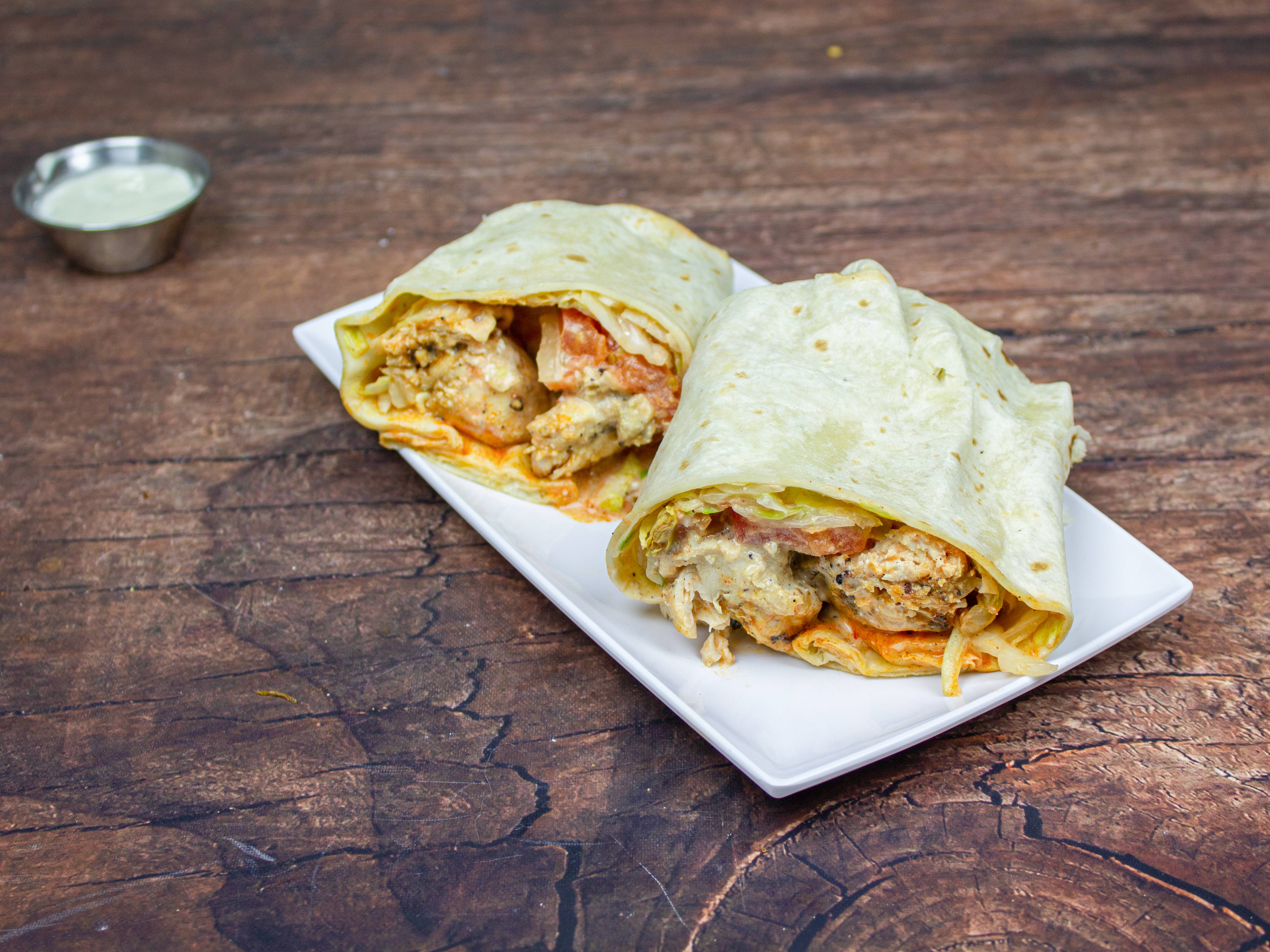 Order Buffalo Grilled Chicken Wrap food online from Dudley Square Grill store, Roxbury on bringmethat.com