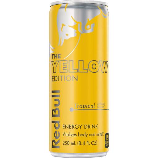 Order Red Bull Energy Drink The Yellow Edition Tropical (8.4 OZ) 125572 food online from BevMo! store, Milpitas on bringmethat.com