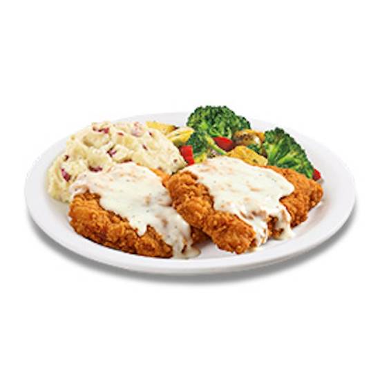 Order Plate Lickin' Chicken Fried Chicken food online from Denny's store, Ft Worth on bringmethat.com