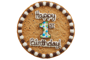 Order 1st Birthday Cookie Cake food online from American Deli on Broad St. store, Athens on bringmethat.com