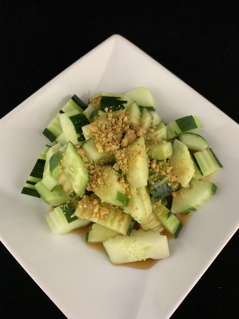 Order 13. Cucumber Salad food online from Sa-Bai Thong Thai Cuisine store, Madison on bringmethat.com