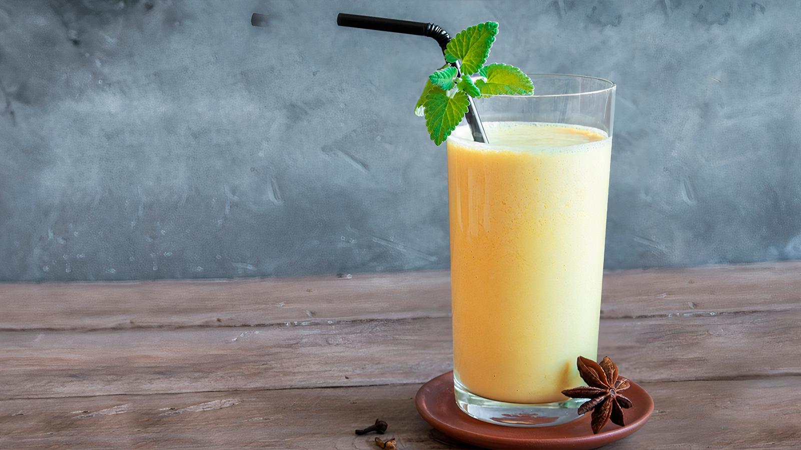 Order In House Special Mango Lassi food online from Fire Biryani store, San Francisco on bringmethat.com