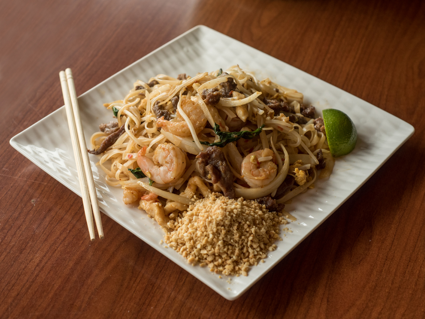 Order N4. Pad Thai food online from Asian Harbor store, Baltimore on bringmethat.com
