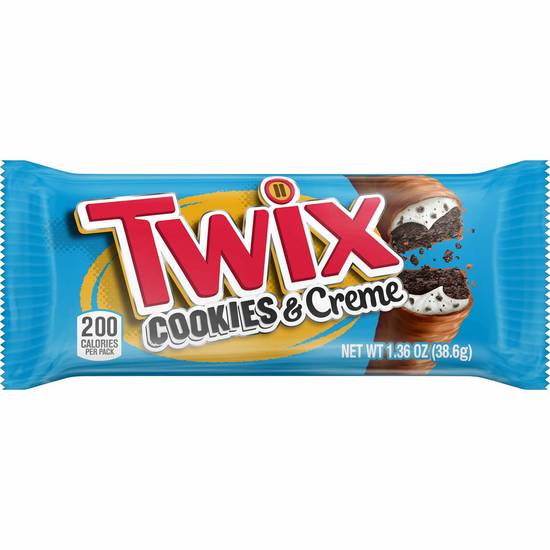 Order Twix Cookies & Creme 1.36 oz food online from IV Deli Mart store, Goleta on bringmethat.com
