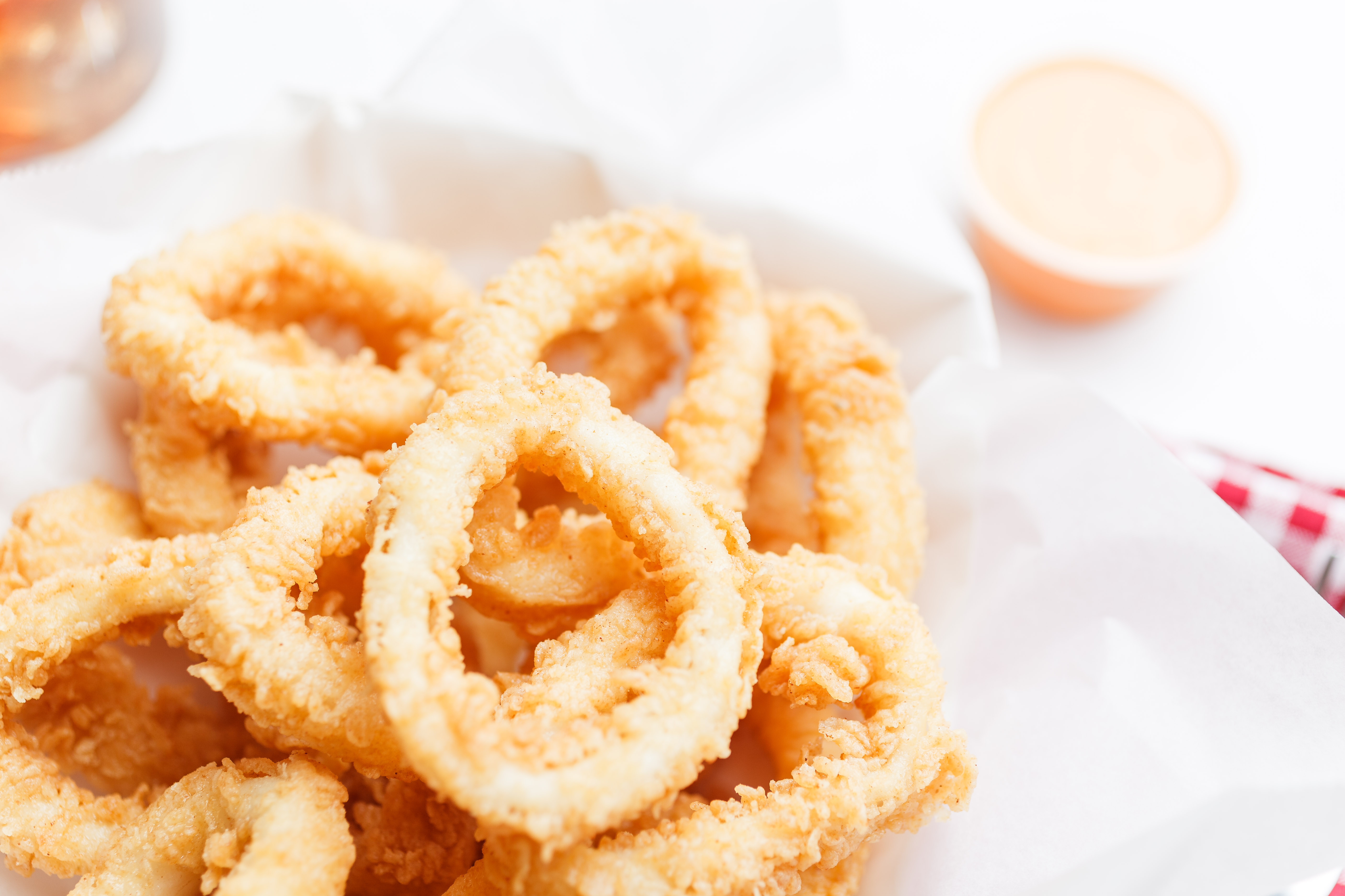 Order Fried Calamari food online from The Seafood King store, Hoover on bringmethat.com