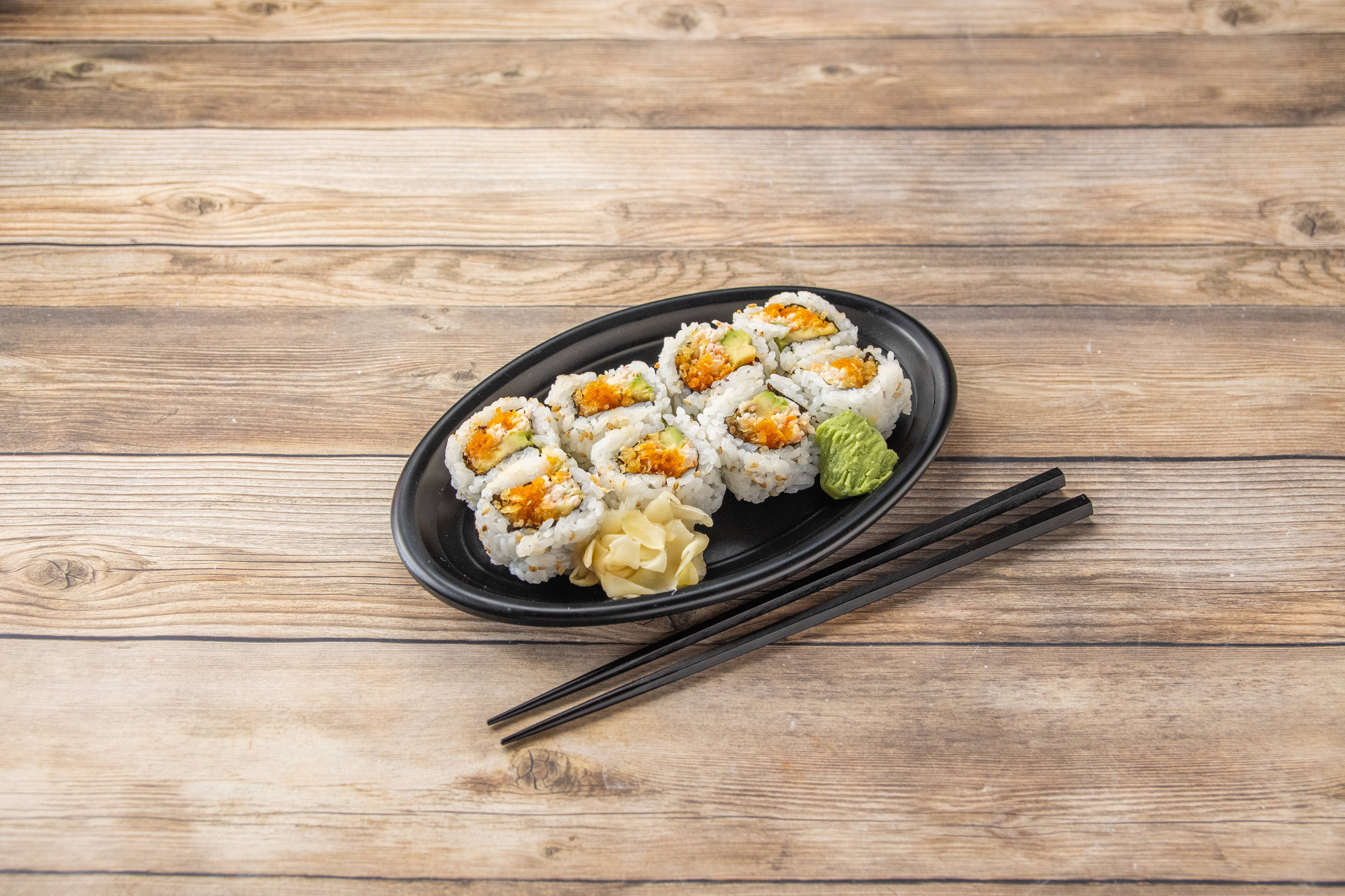 Order Spicy Crab Crunch Roll food online from I Love Teriyaki & Sushi store, Concord on bringmethat.com