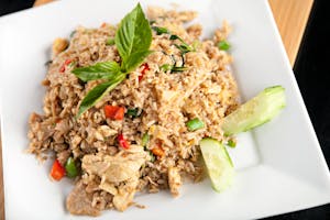 Order Basil Fried Rice food online from Noodle Wave store, Dallas on bringmethat.com