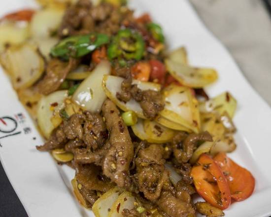 Order 516. Lamb with Pure Cumin Powder food online from Lao Sze Chuan store, Chicago on bringmethat.com