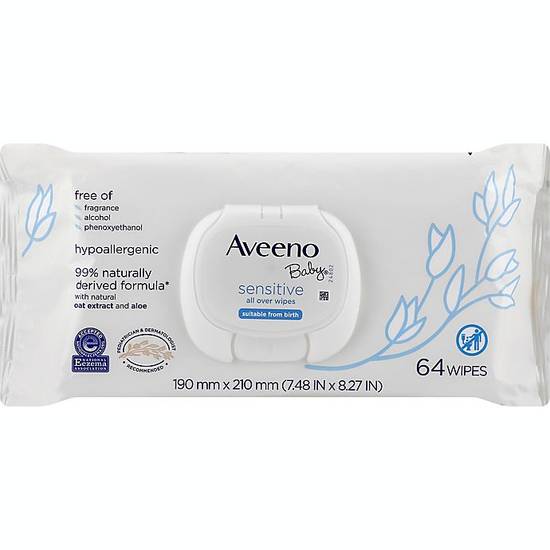 Order Aveeno® Baby® 64-Count Sensitive Eczema Therapy Soothing Bath Wipes food online from Bed Bath &Amp; Beyond store, San Luis Obispo on bringmethat.com