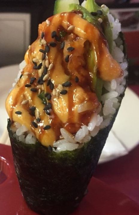 Order Vegan Spicy Tuna Hand Roll food online from Chef Kenny's Asian Vegan store, Las Vegas on bringmethat.com