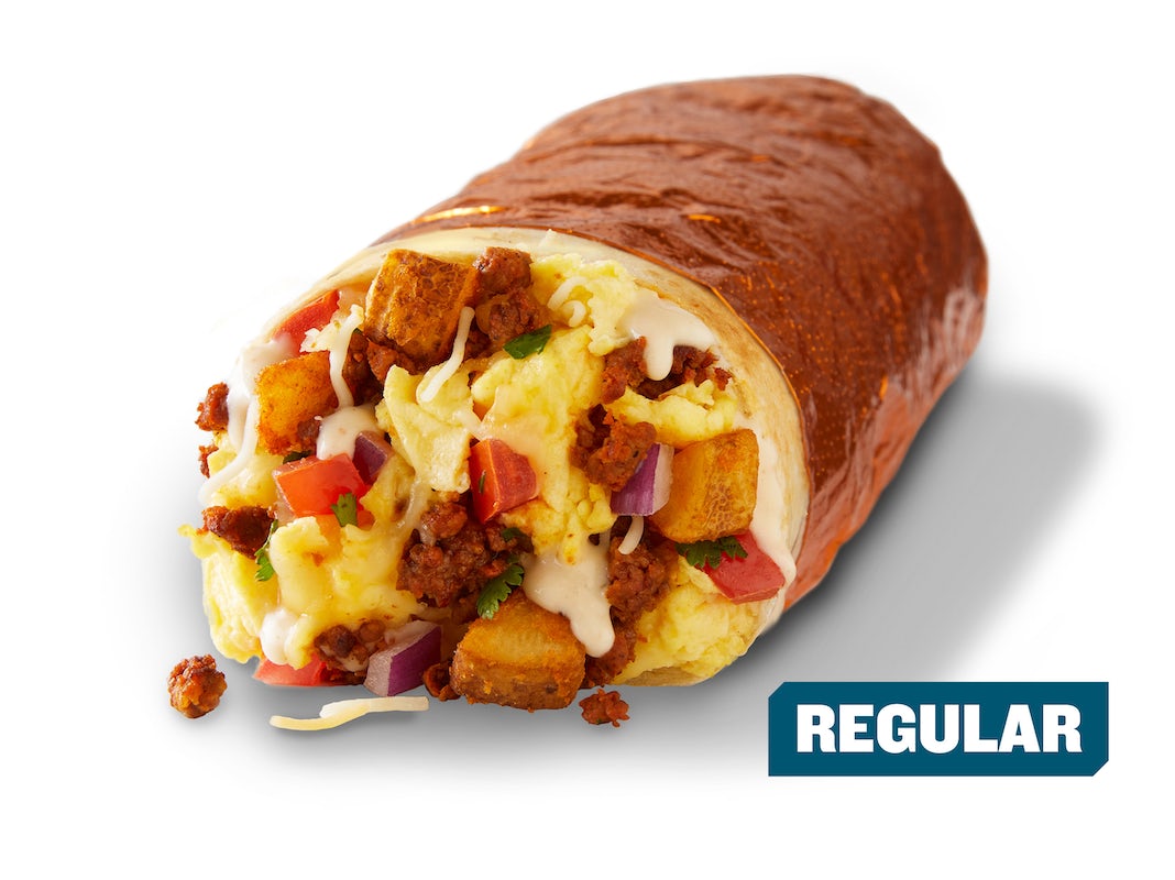 Order Create Your Own Breakfast Burrito - Regular food online from Qdoba Mexican Eats store, Carson City on bringmethat.com