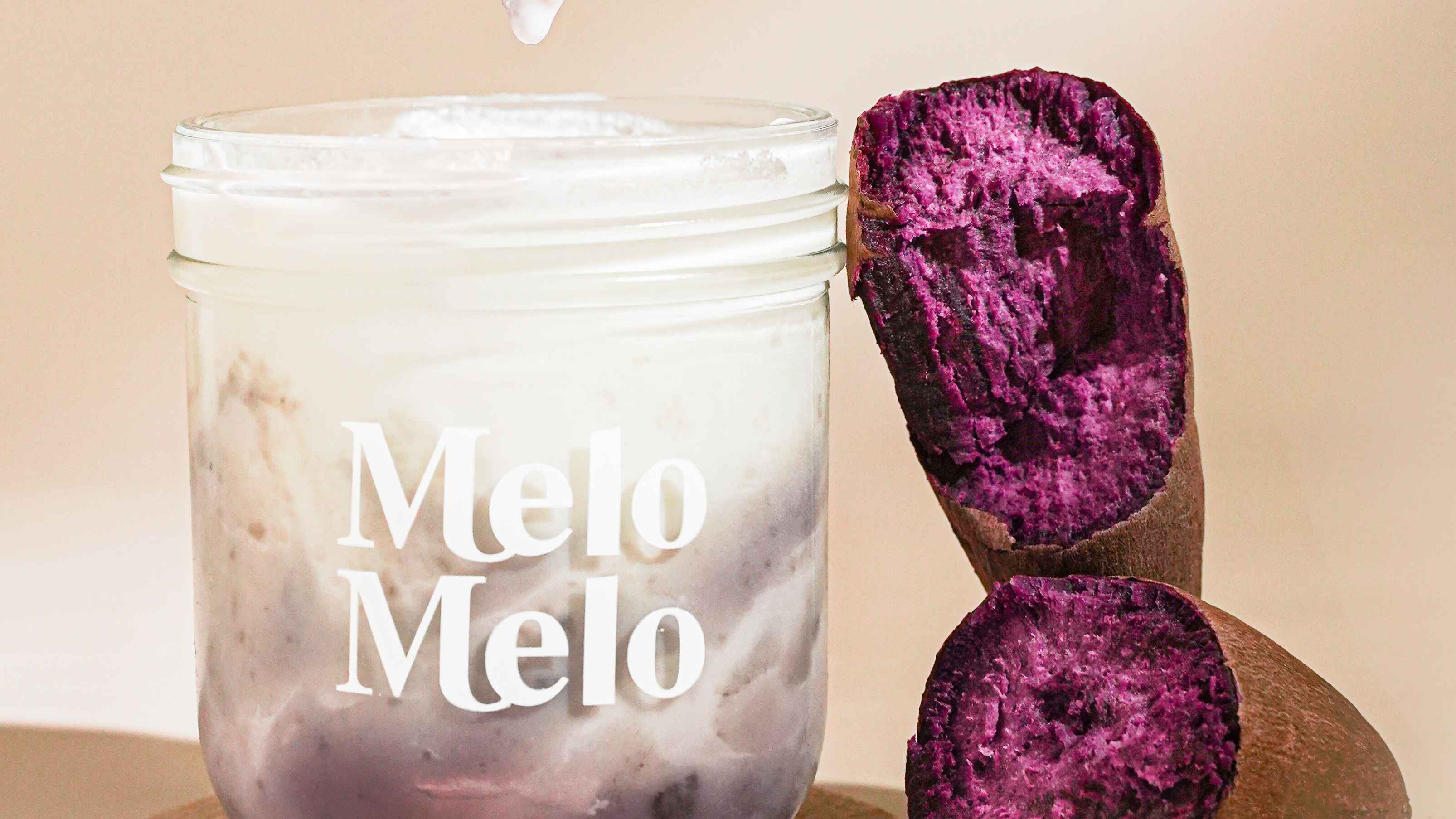 Order Ube Coconut Jelly / 紫薯墩墩 food online from Melo Melo store, Los Angeles on bringmethat.com