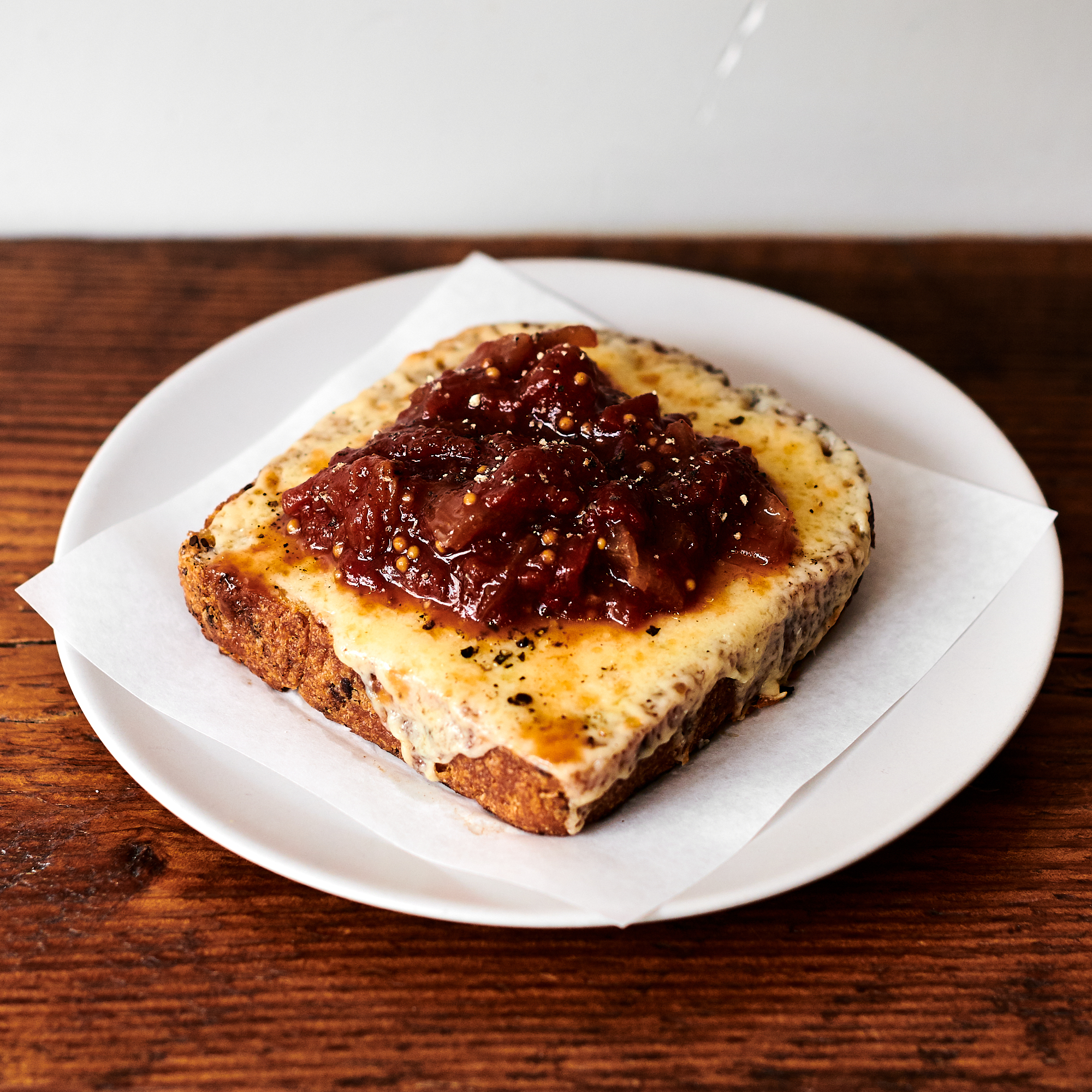 Order Welsh Rarebit with Spicy Tomato Chutney food online from Scullery store, San Francisco on bringmethat.com
