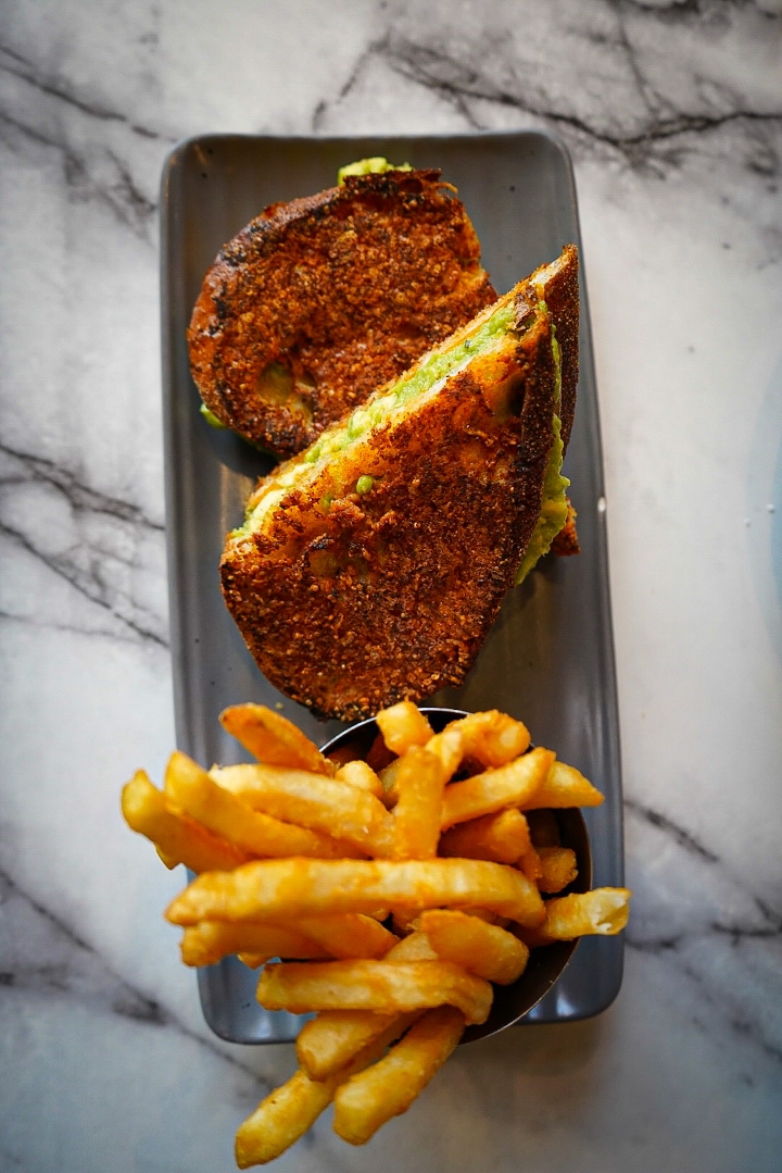 Order Parmesan - Crusted avocado grilled cheese food online from The Granola Bar store, Rye on bringmethat.com