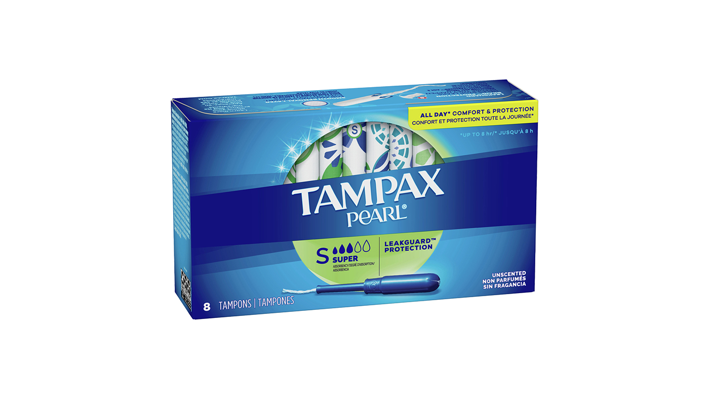 Order Tampax Pearl Plastic 8 Count food online from Extramile store, Palm Springs on bringmethat.com