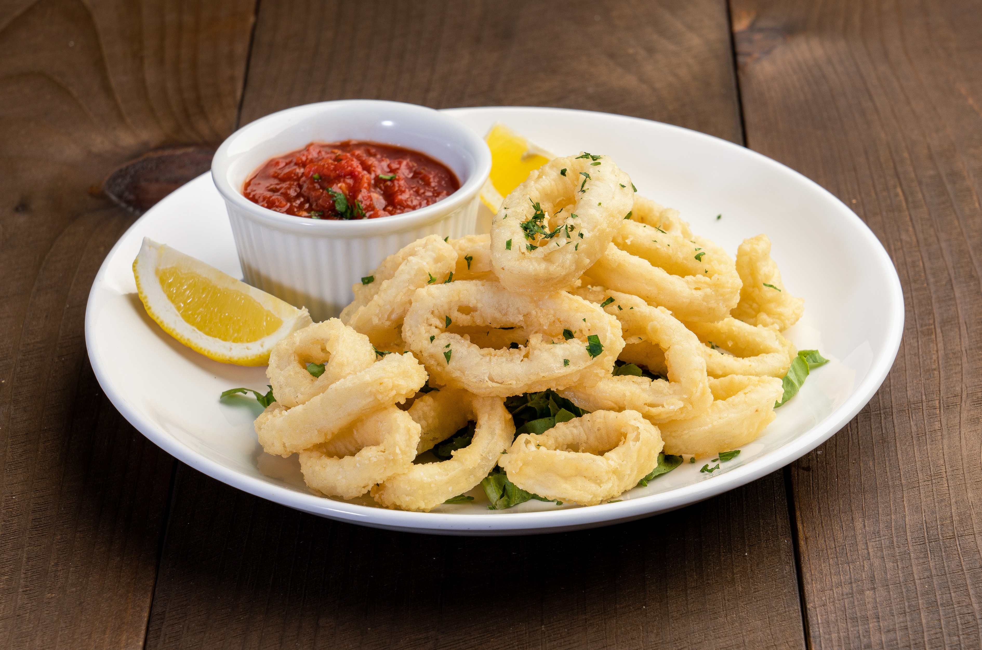 Order Fried Calamari food online from Masal Cafe store, Brooklyn on bringmethat.com