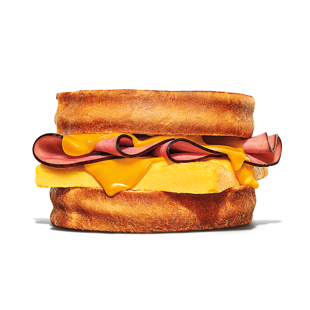 Order Cheesy Ham and Egg Breakfast Melt food online from Burger King store, Urbana on bringmethat.com