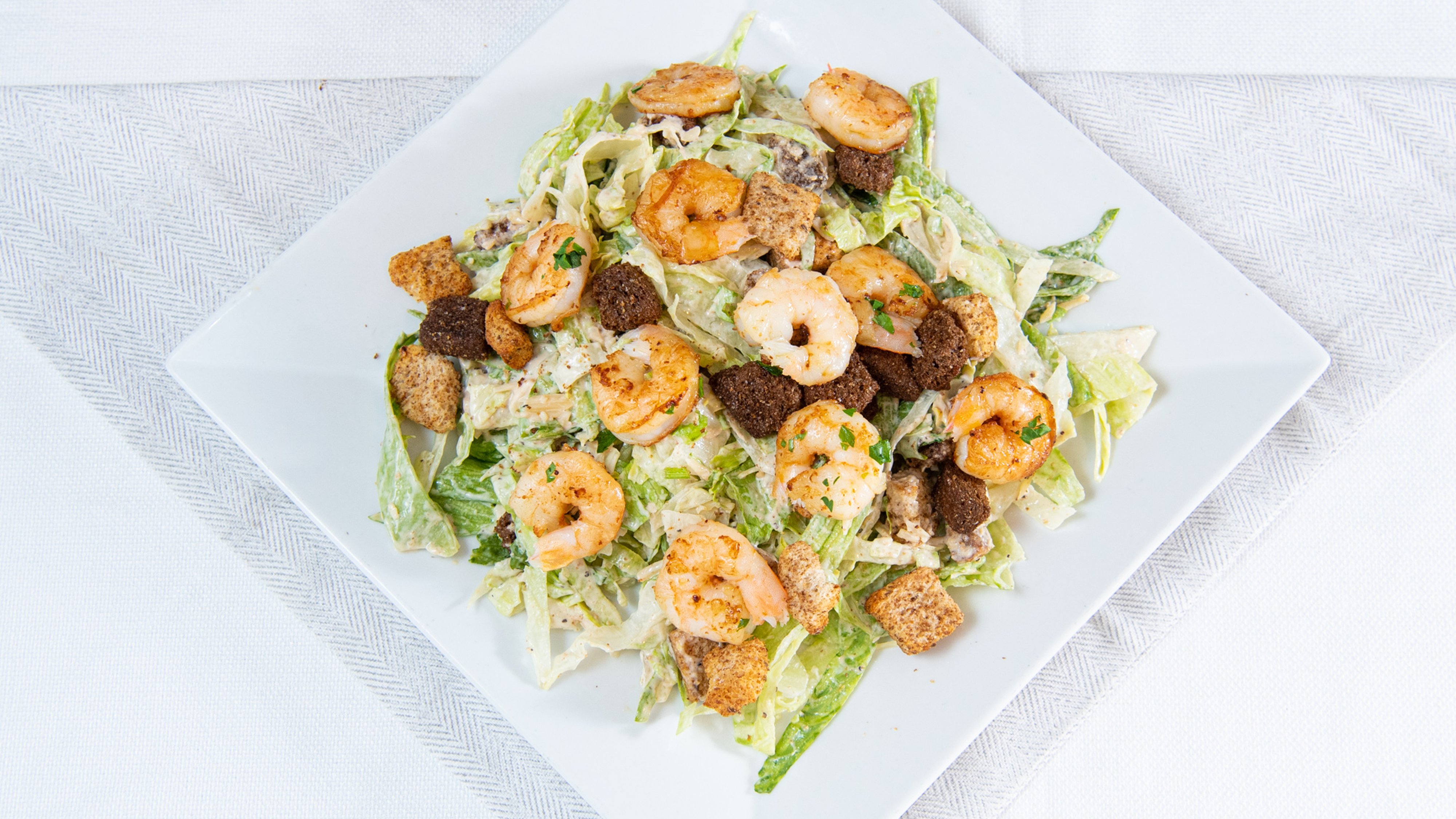 Order Caesar Salad with Shrimp food online from Oliveira Restaurant store, Everett on bringmethat.com