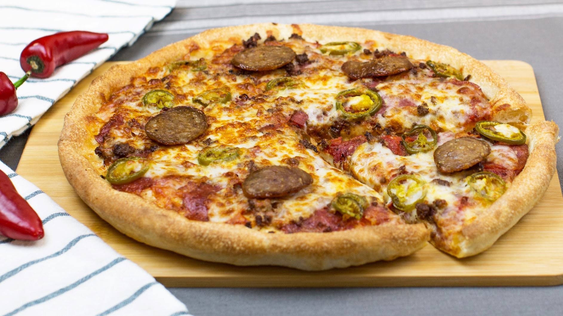 Order Midnight Express  Pizza - Personal 8'' food online from Sarpino's Pizzeria store, Houston on bringmethat.com
