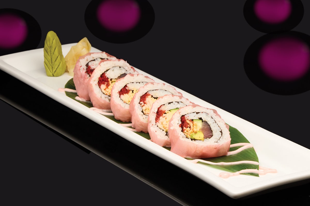 Order PINK RIBBON ROLL food online from Ra Sushi store, Chino Hills on bringmethat.com