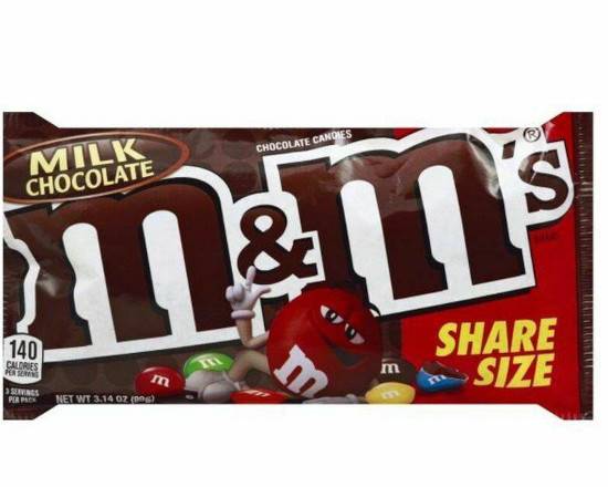 Order M&M's Milk Chocolate Candy Share Size food online from Rocky Liquor store, Claremont on bringmethat.com