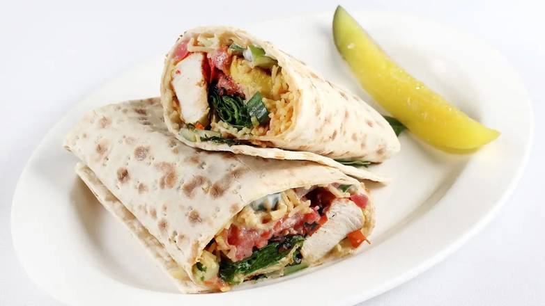 Order Chicken Wrap food online from Kababbq Grille & Cafe store, San Rafael on bringmethat.com