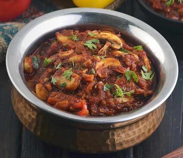 Order Kadai Mushroom Curry food online from Malgudi Veg store, Ashburn on bringmethat.com