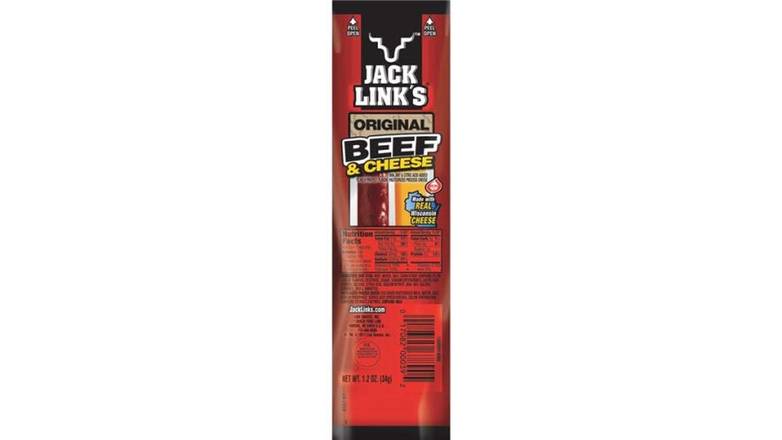 Order Jack Links Cheese & Beef Stick 1.2 OZ food online from Valero Food Mart store, Murrayville on bringmethat.com