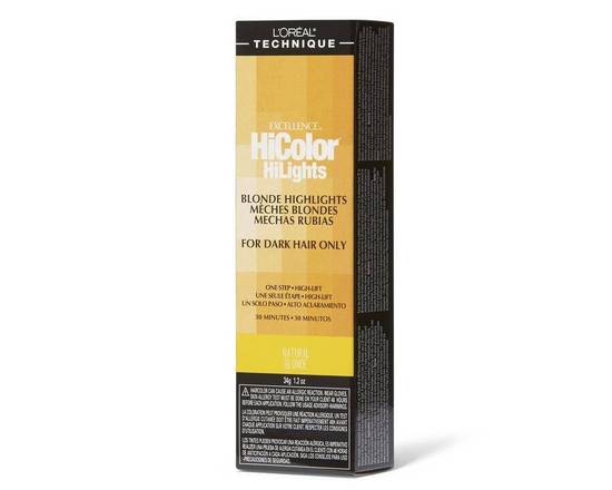 Order L'Oreal HiColor Blonde HiLights Permanent Creme HairColor: NATURAL BLONDE food online from iDa Beauty Supply Store store, Middletown on bringmethat.com