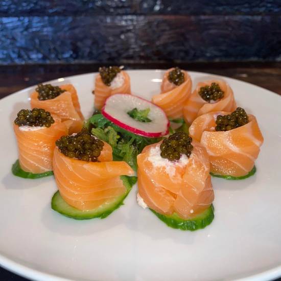 Order Salmon w/Caviar Sashimi food online from Izaka-Ya by Katsu-Ya store, Los Angeles on bringmethat.com