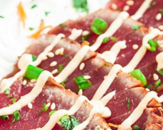 Order Seared Albacore Sashimi food online from Tokai Sushi store, Santa Clarita on bringmethat.com