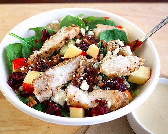 Order Chicken Harvest Entree Salad food online from Donatos Pizza store, Akron on bringmethat.com