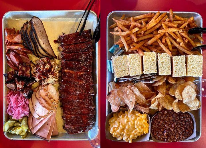 Order Porky’s Platter feeds 4-6 food online from Porky Butts BBQ store, Omaha on bringmethat.com