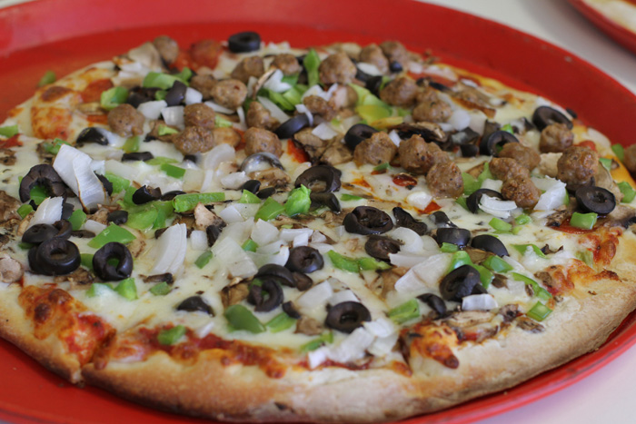 Order Vegetarian Pizza food online from Pizza Guy store, Studio City on bringmethat.com