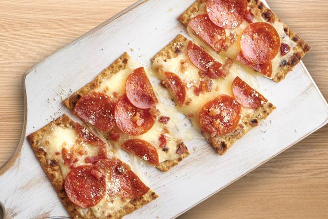 Order Low Carb Pepperoni & Bacon Flatbread food online from Fazoli's store, Johnson City on bringmethat.com