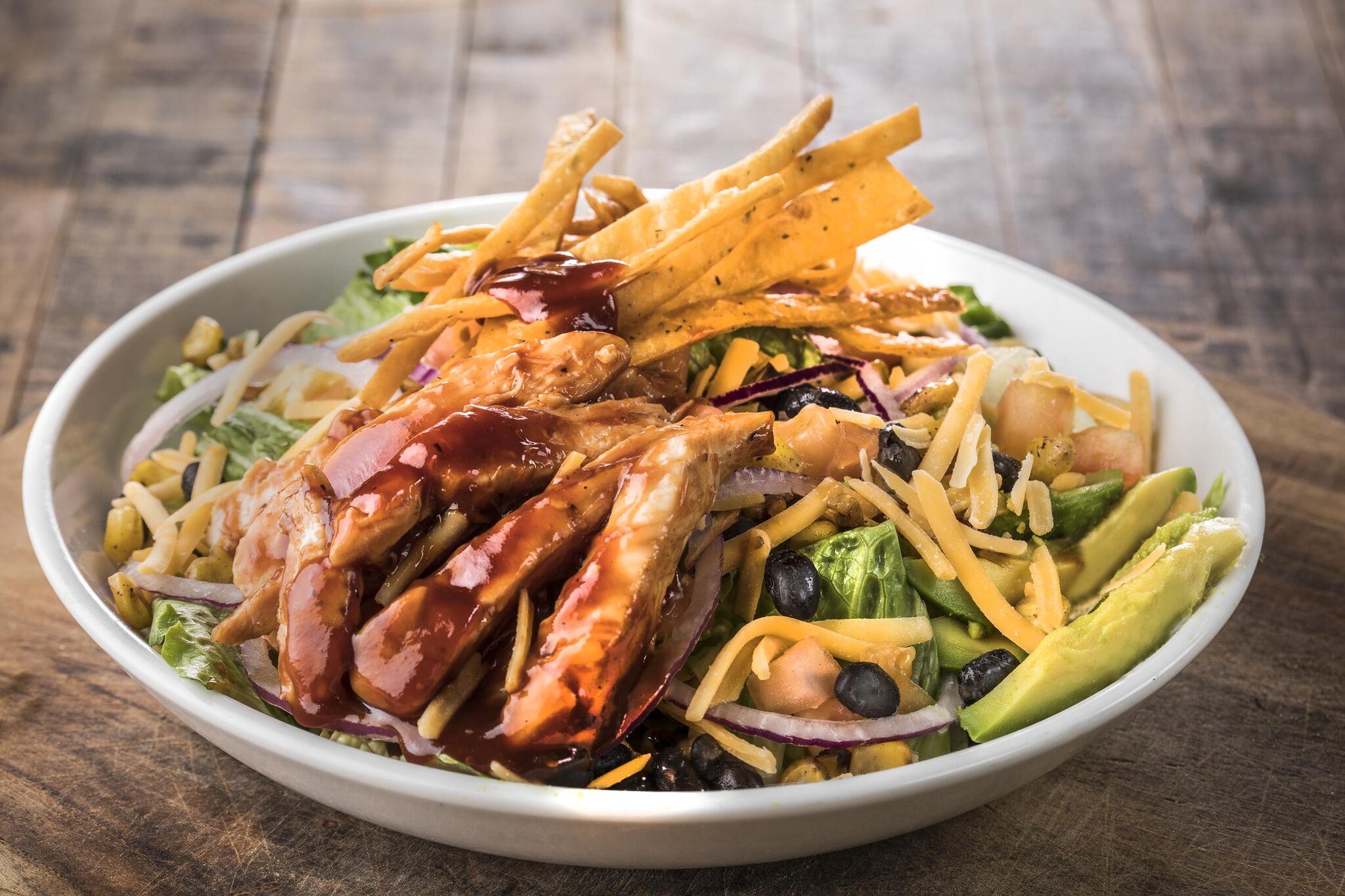 Order BBQ Chicken Santa Fe Salad food online from Harry Buffalo store, North Olmsted on bringmethat.com