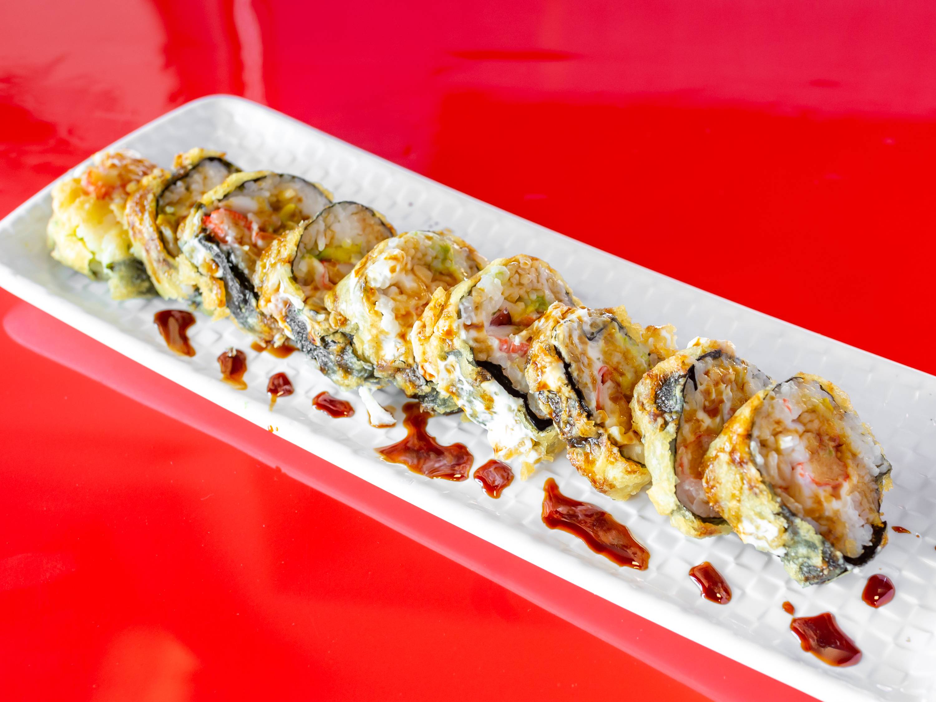 Order Cosmos Cooked Roll food online from Lucky Sushi Bar store, Edinburg on bringmethat.com