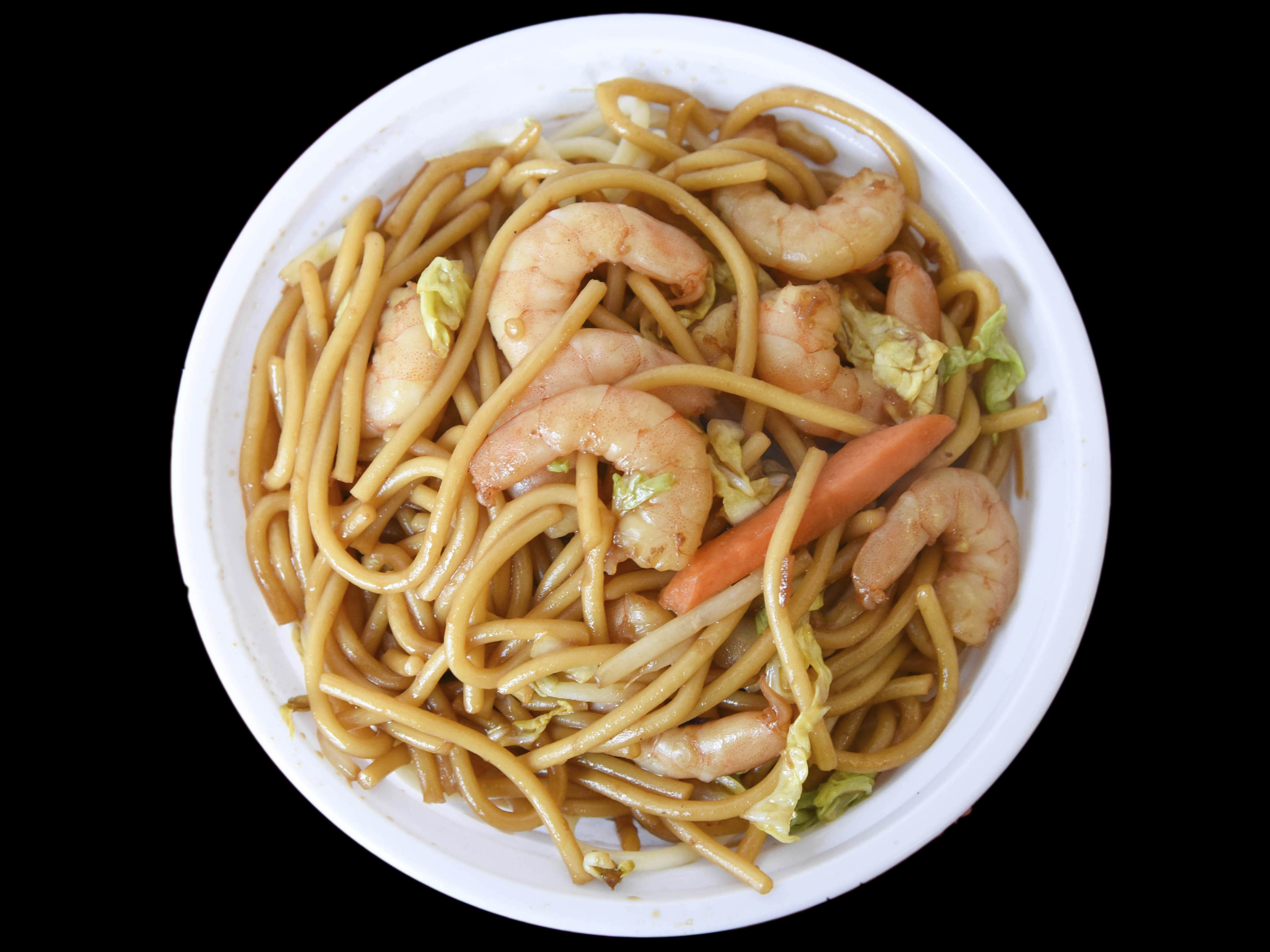 Order 47. Shrimp Lo Mein food online from Great Wall Chinese Restaurant store, Mount Vernon on bringmethat.com