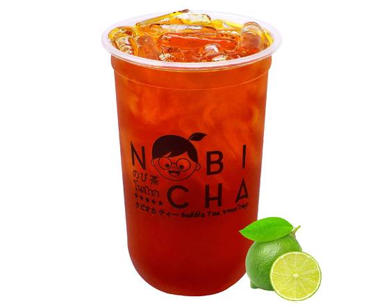 Order Thai Lime Tea food online from Nobi Cha Bubble Tea store, Atlanta on bringmethat.com